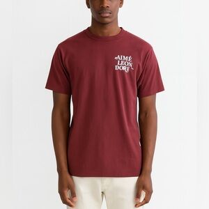 Aime Leon Dore Maroon Logo T-Shirt Men's Medium